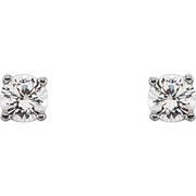 14K White 1/5 CTW Diamond Earrings