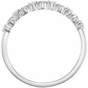 14K White 1/1 CTW Diamond Ring Size 7