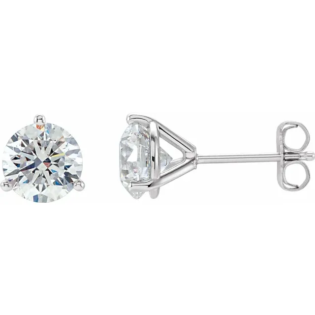 Platinum 2 CTW Diamond Stud Earrings-