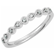 14K White .4 CTW Diamond Ring Size 7