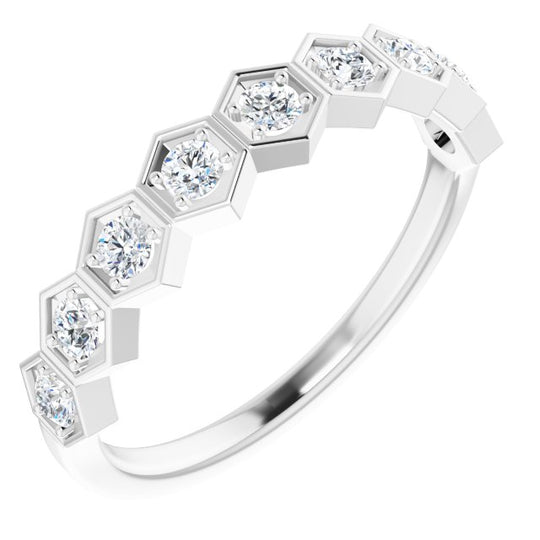 3/8 CTW Lab-Grown Diamond Stackable Ring