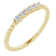 1/6 CTW Lab-Grown Diamond Stackable Ring