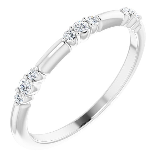 1/8 CTW Lab-Grown Diamond Stackable Ring