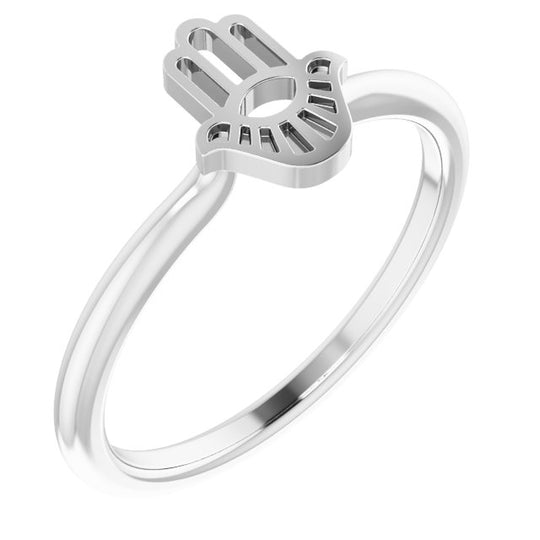 Hamsa Stackable Ring