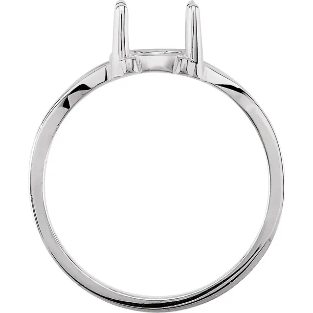Sterling Silver Morganite Cabochon Ring