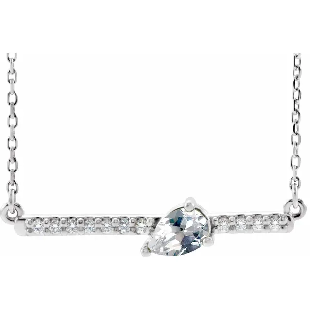 Platinum 1/3 CTW Lab-Grown Diamond 16" Necklace