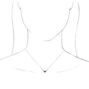 14K White Multi-Gemstone & .6 CTW Diamond Bar 16" Necklace