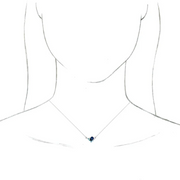 14K White Multi-Gemstone & .6 CTW Diamond 16" Necklace