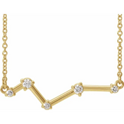 14K Yellow 1/1 CTW Diamond Constellation 18" Necklace