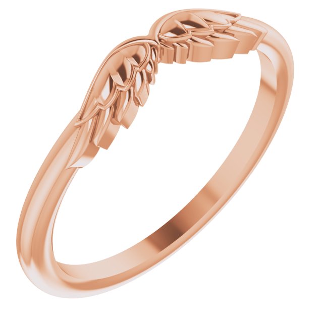 Stackable Angel Wings Ring-14kt Rose Gold-6.00-