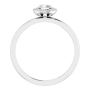 14K White 1/3 CTW Diamond Ring-7.00 (approximate standard size)-