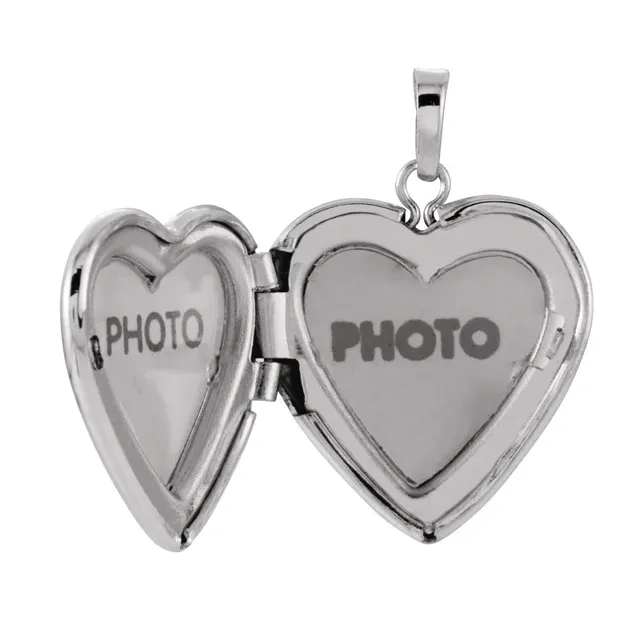Sterling Silver 22.25x16 mm Heart Shape Locket