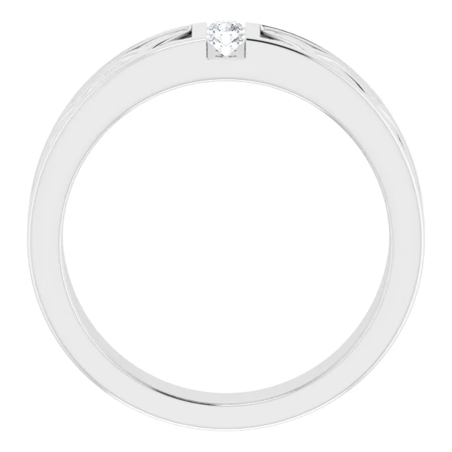 14K White 1/5 CTW Diamond Ring