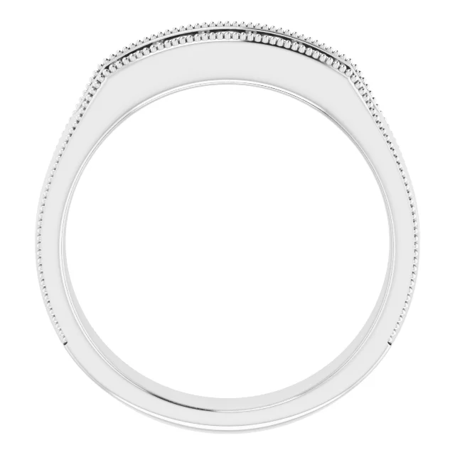 14K White 1/3 CTW Men's Diamond Ring-