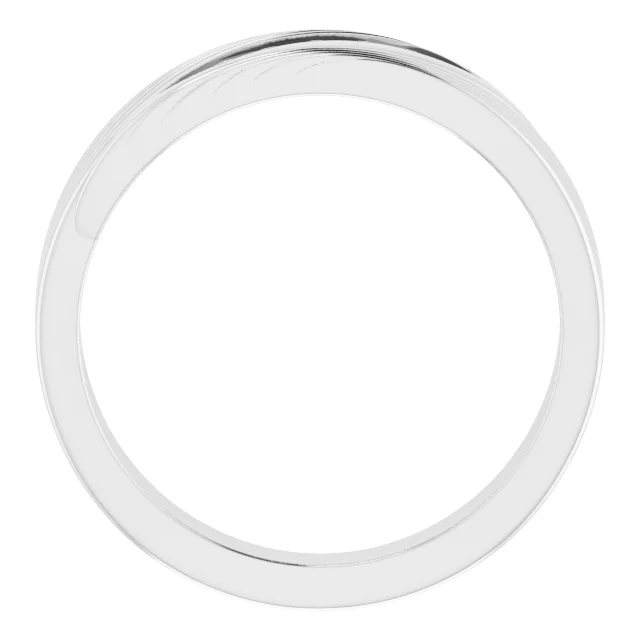 14K White 1/6 CTW Diamond Men's Ring-