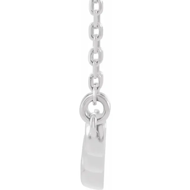Platinum  1/8 CTW Diamond 16" Necklace