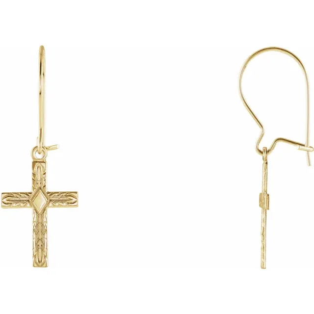 14K Yellow Earrings-