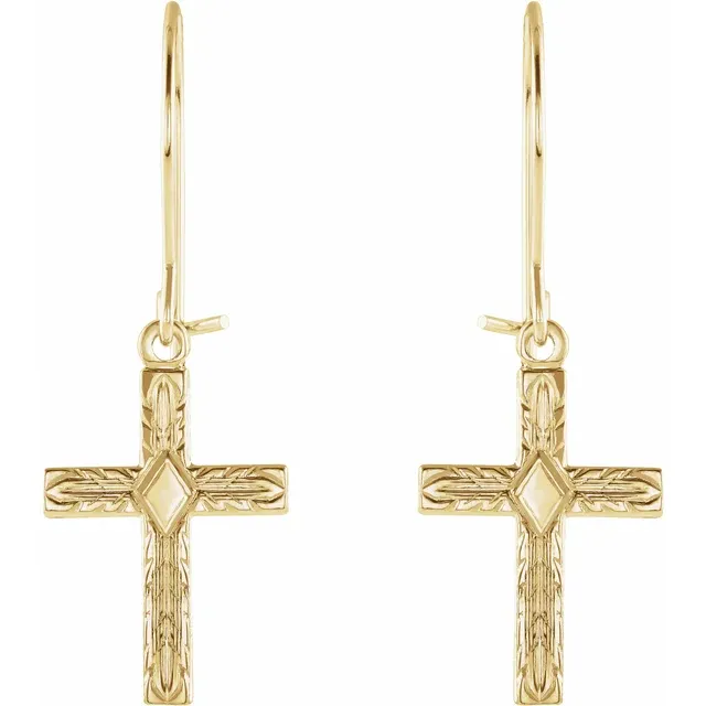 14K Yellow Earrings-