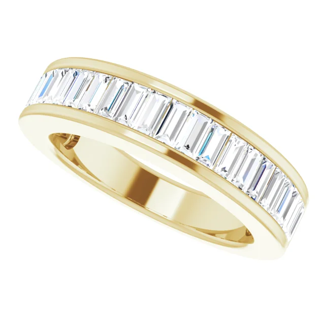 14K Yellow 3/4 CTW Diamond Anniversary Ring Size 5