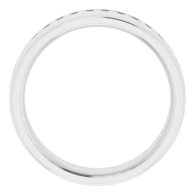 14K White 3/8 CTW Diamond Band-