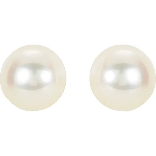 14K Yellow 6.5-7 mm Panache Freshwater Cultured Pearl Earrings