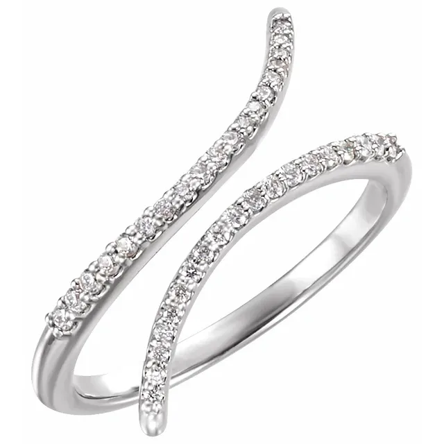 14K White 1/6 CTW Diamond Ring-6.00(approximate standard size)-