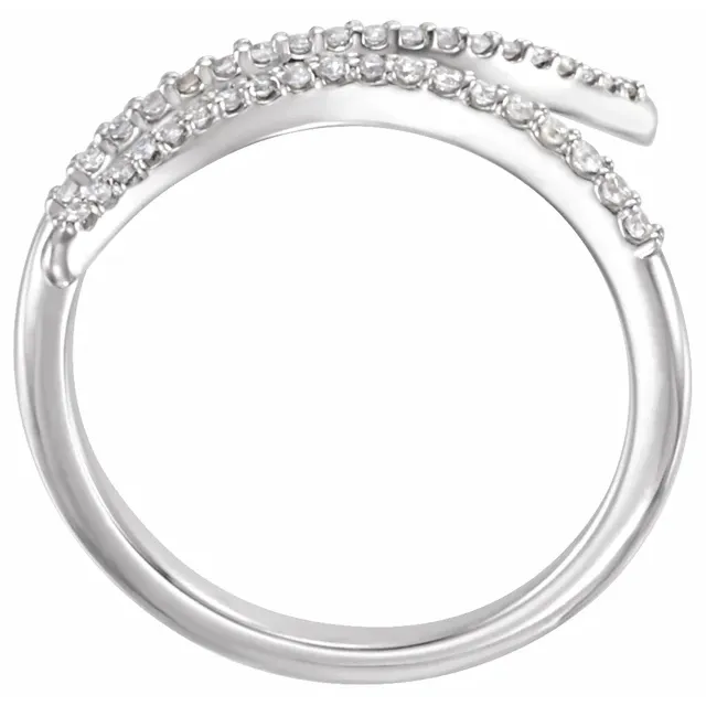 14K White 1/6 CTW Diamond Ring-6.00(approximate standard size)-