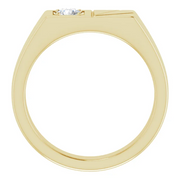 14K Yellow 1/3 CT Diamond Men's Ring