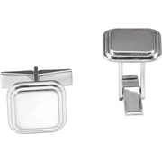 Posh Mommy? Engravable Square Cuff Links