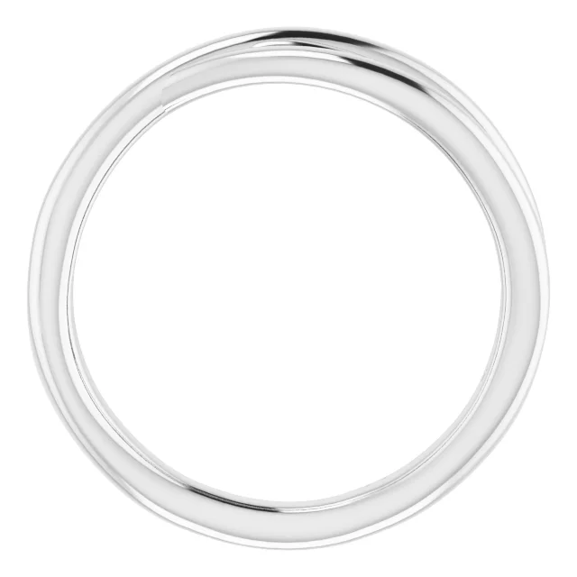 14K White Criss-Cross Ring-