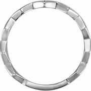 14K White Geometric Ring