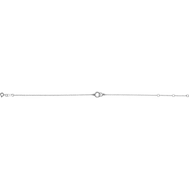 14K White Interlocking Circle Bracelet-