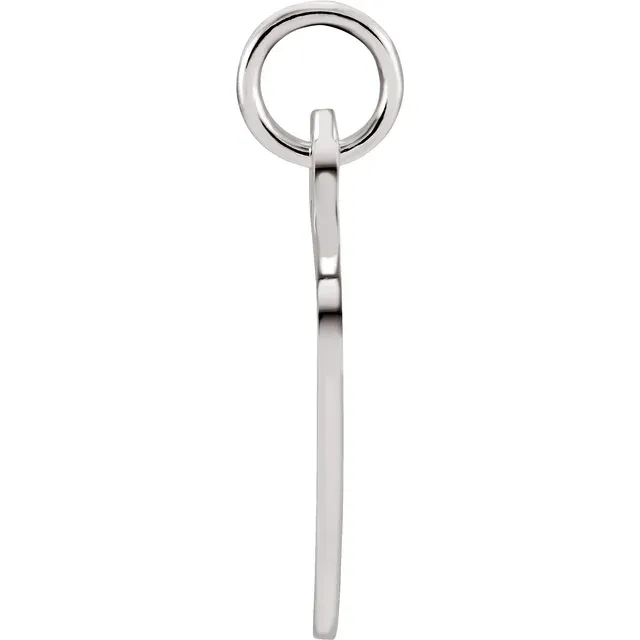 Sterling Silver 26.83x20.51 mm Heart Charm-