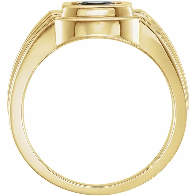 14K Yellow Onyx Ring-