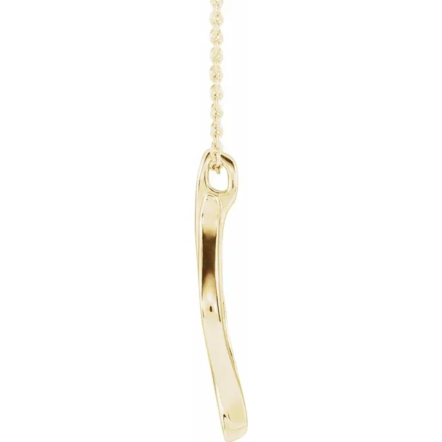 14K Yellow Freeform 16-18" Necklace-