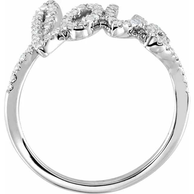 14K White 1/4 CTW Diamond Love Ring-
