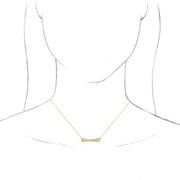 14K Yellow Vintage-Inspired Bar 16" Necklace
