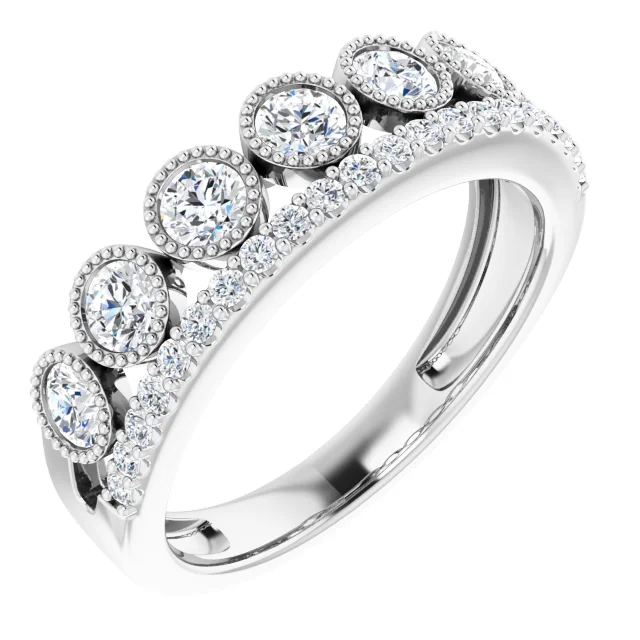14K White 1 CTW Lab-Grown Diamond Ring-