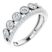 14K White 1 CTW Lab-Grown Diamond Ring