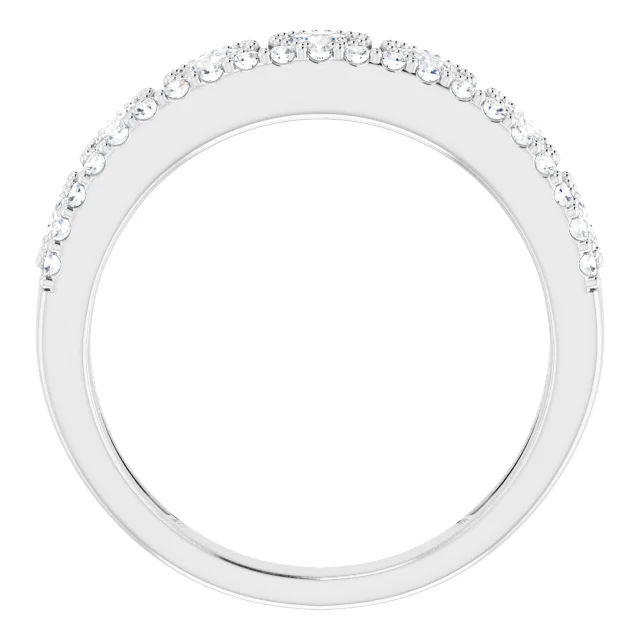 14K White 1 CTW Lab-Grown Diamond Ring-