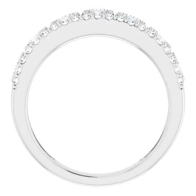 14K White 1 CTW Lab-Grown Diamond Ring