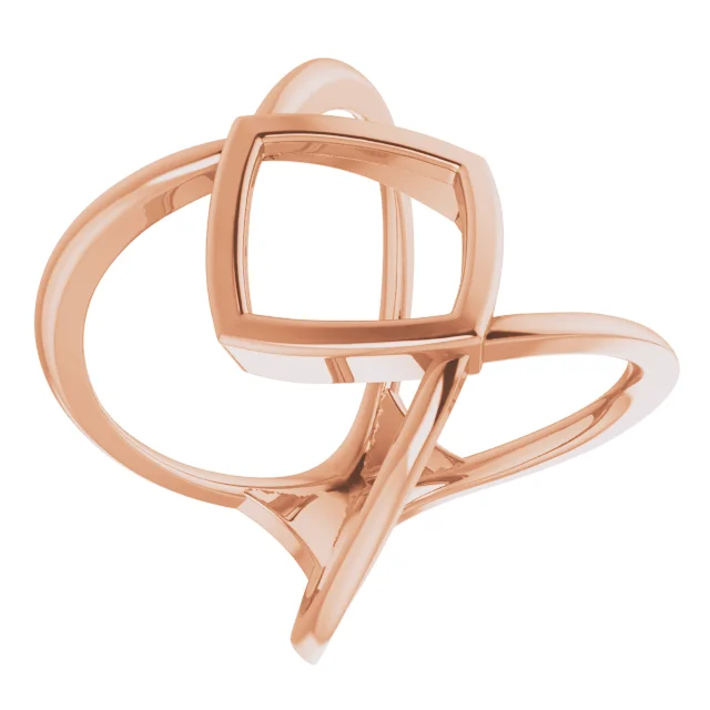 14K Rose Freeform Ring-
