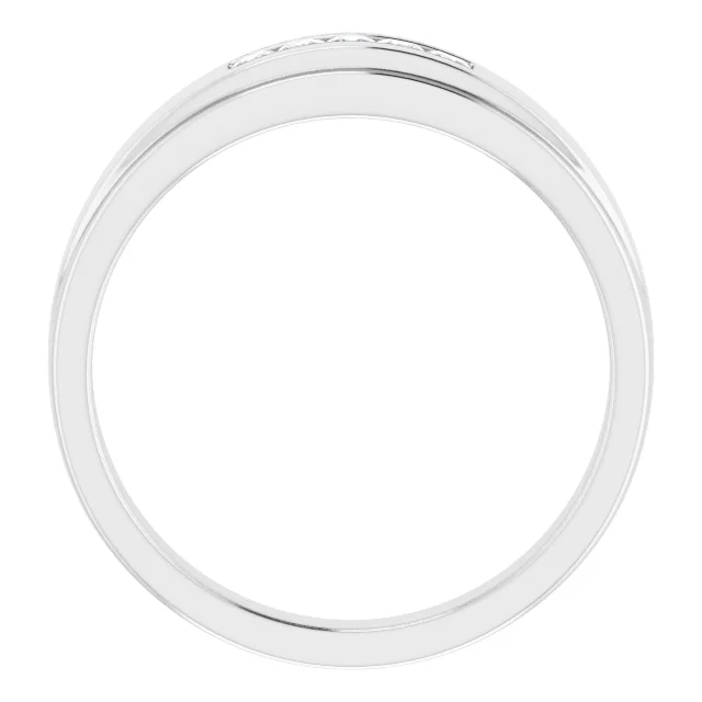 14K White 1/4 CTW Diamond 5-Stone Band-