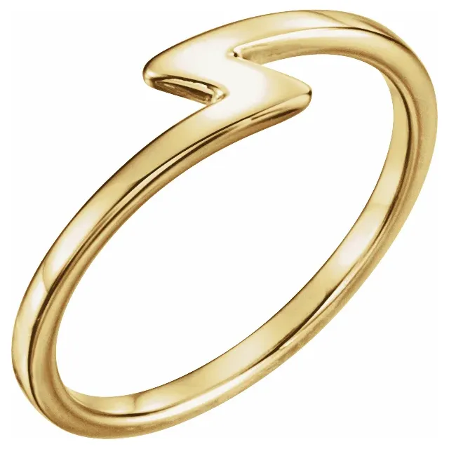14K Yellow Stackable Ring-