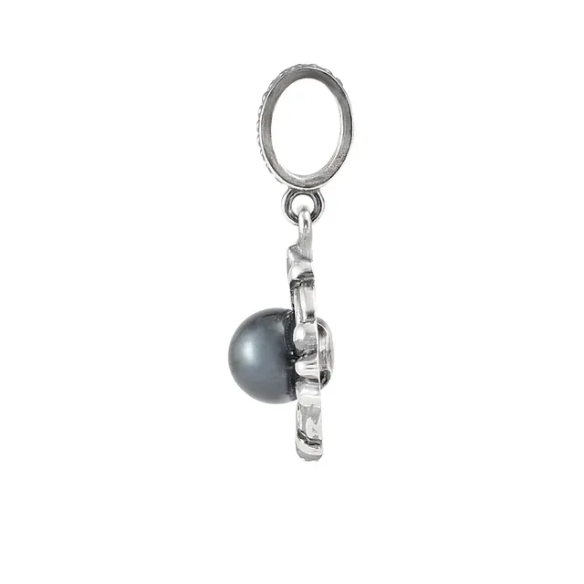 Sterling Silver Solitaire Pendant Mounting for 6 mm Pearl-