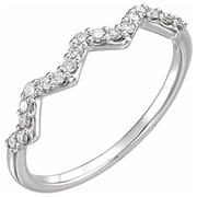 14K Rose 1/5 CTW Diamond Stackable Ring