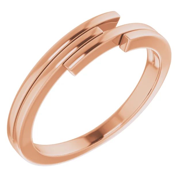 14K Rose Geometric Ring-