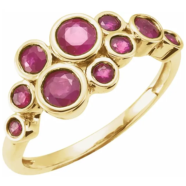 14K Yellow Bezel-Set Ring Mounting-