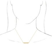 14K Yellow Vintage-Inspired Bar 18" Necklace