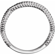 Platinum Rope Ring